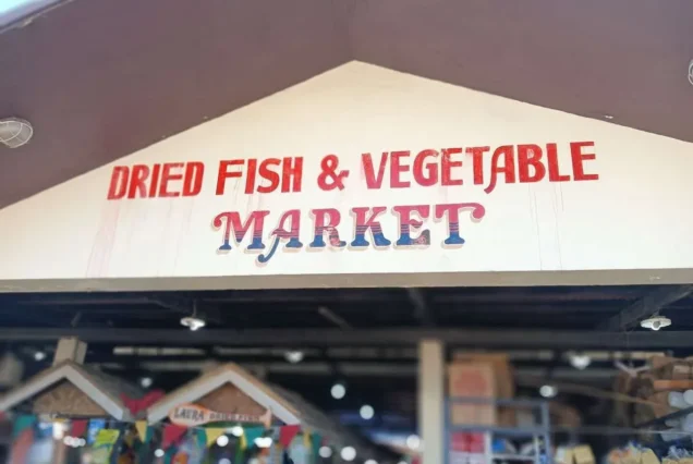 Dried Fish & Vegetable Market in Bantayan Island, Cebu