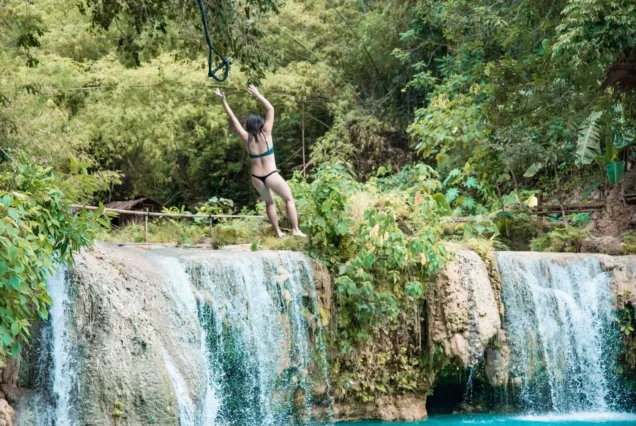 Cambugahay Falls in Siquijor Island - highlights of Siquijor Island Day Tour.