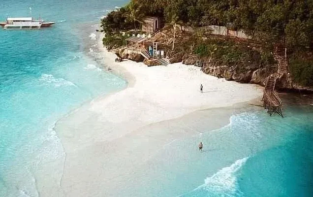 Sumilon Island with vibrant trees - highlights of Oslob Whale Shark & Sumilon Sandbar Tour