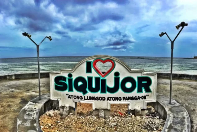 Signage of I love Siquijor in Siquijor Island