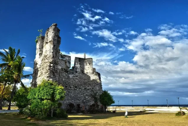 Historic Baluarte sa Oslob, a Spanish-era watchtower overlooking the coast of Oslob, Cebu.