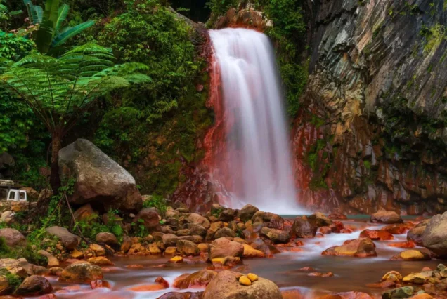 Pulangbato Falls in Valencia, Negros Oriental