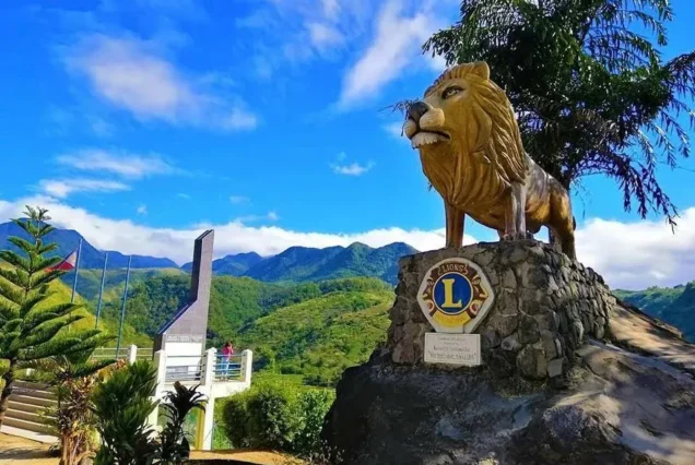 Lion’s Park in Don Salvador Benedicto, Negros Occidental, featuring a scenic mountain setting and a large lion landmark.