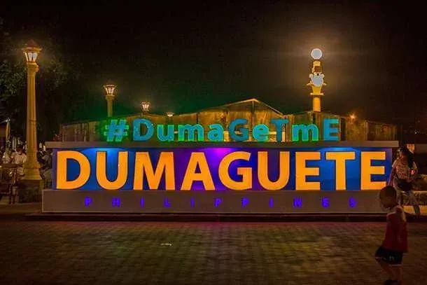 Dumaguete Boardwalk sign along Rizal Boulevard