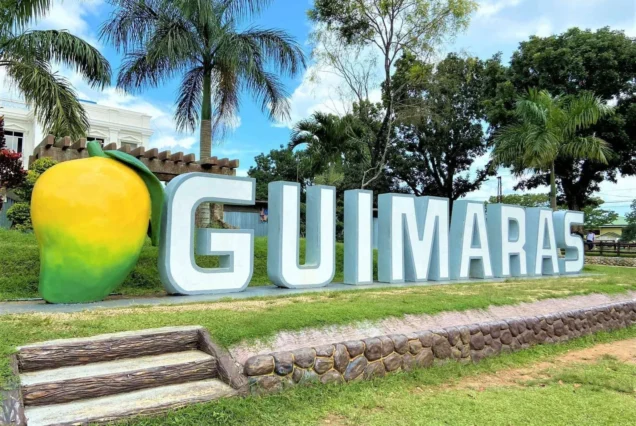 Guimaras tourism signage welcoming visitors to the island province of Guimaras in the Philippines.